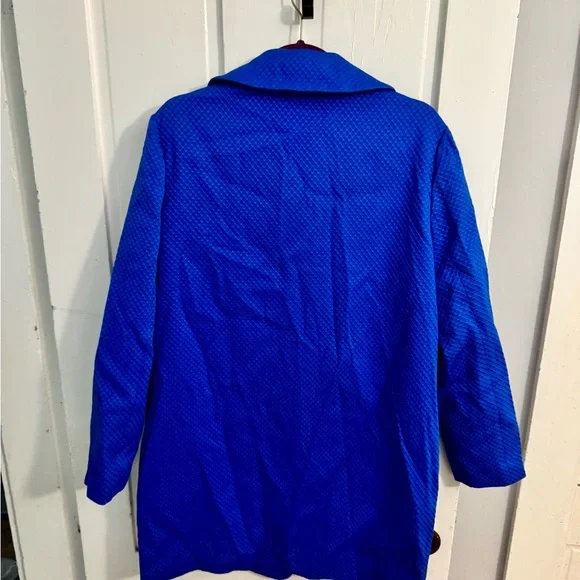 NWT RARE Love Moschino Vibrant Blue Jacket with Black Heart Accents SIZE 12 - Picture 4 of 7